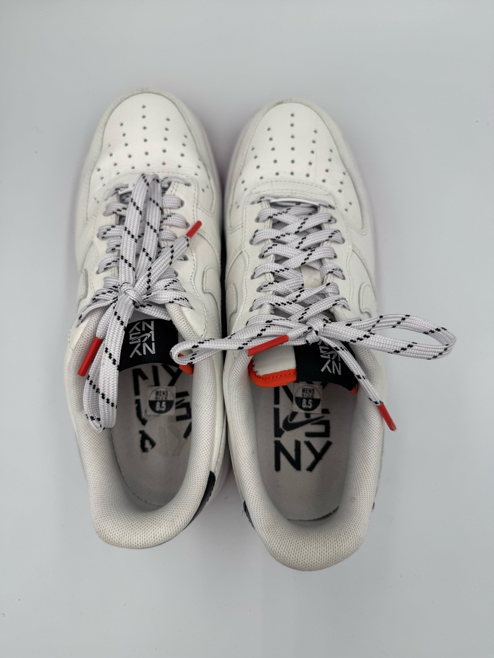 Nike Air Force 1 Low, NY vs NY pack, men’s size 8.5, women’s 10, black & orange - Picture 8 of 10